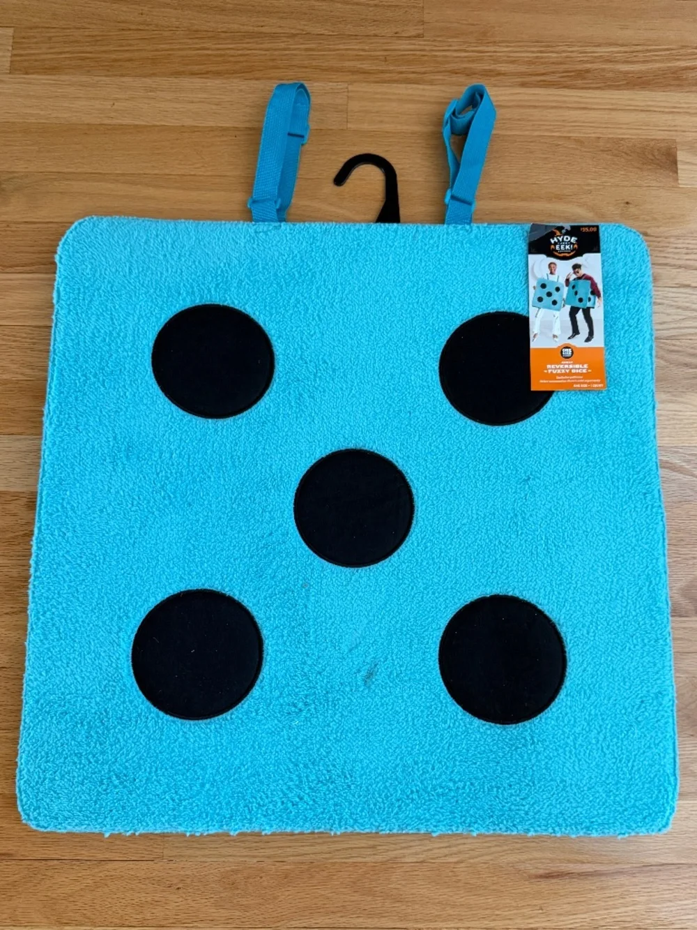 NWT Dice Costume  Target Hyde & Eek Fuzzy Dice Turquoise Costume One Size
